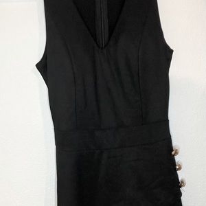Black Open leg Jumpsuit